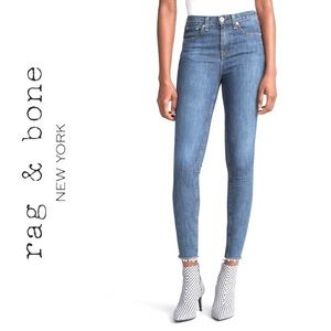 Rag & Bone high rise ankle skinny